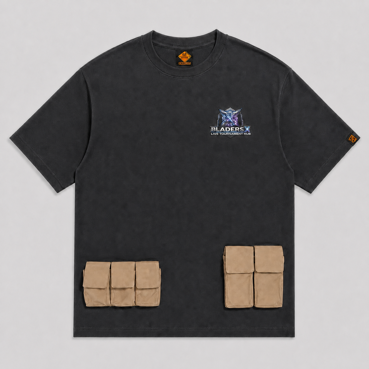 深黑灰 BLADERS X 會員機能 T-shirt